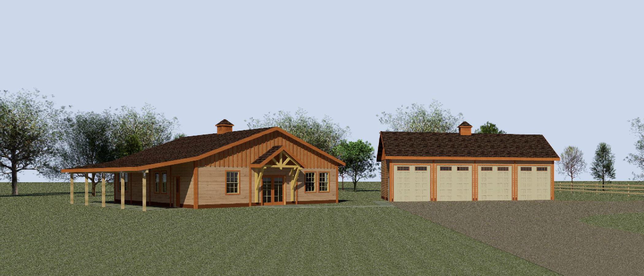 Blue Ridge Home 72 ft by Barn Pros