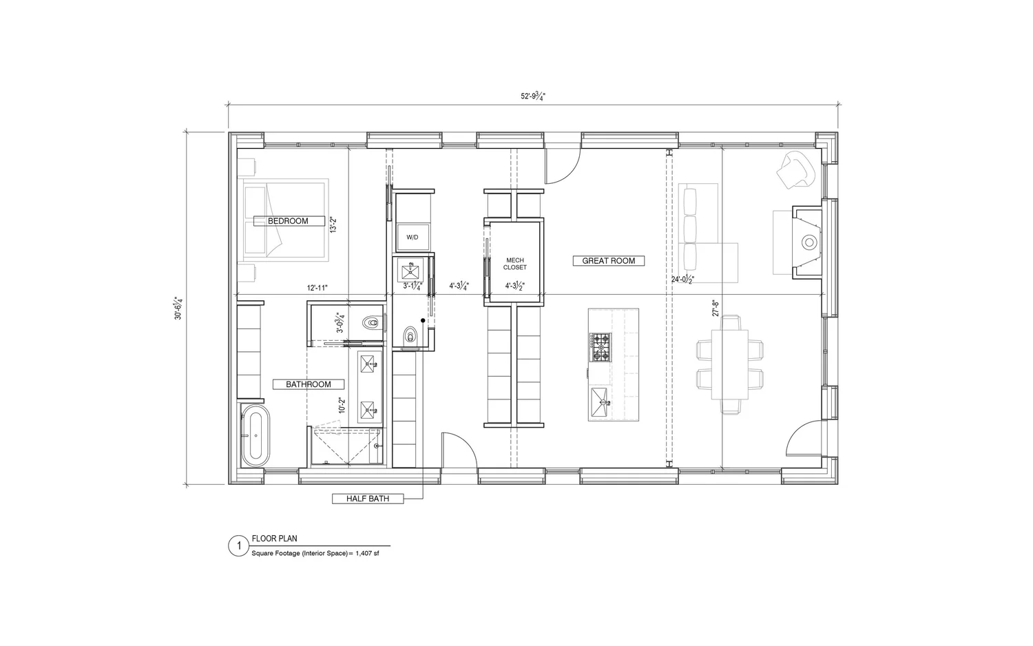 1 Bedroom 1.5 Bath B thumbnail 2