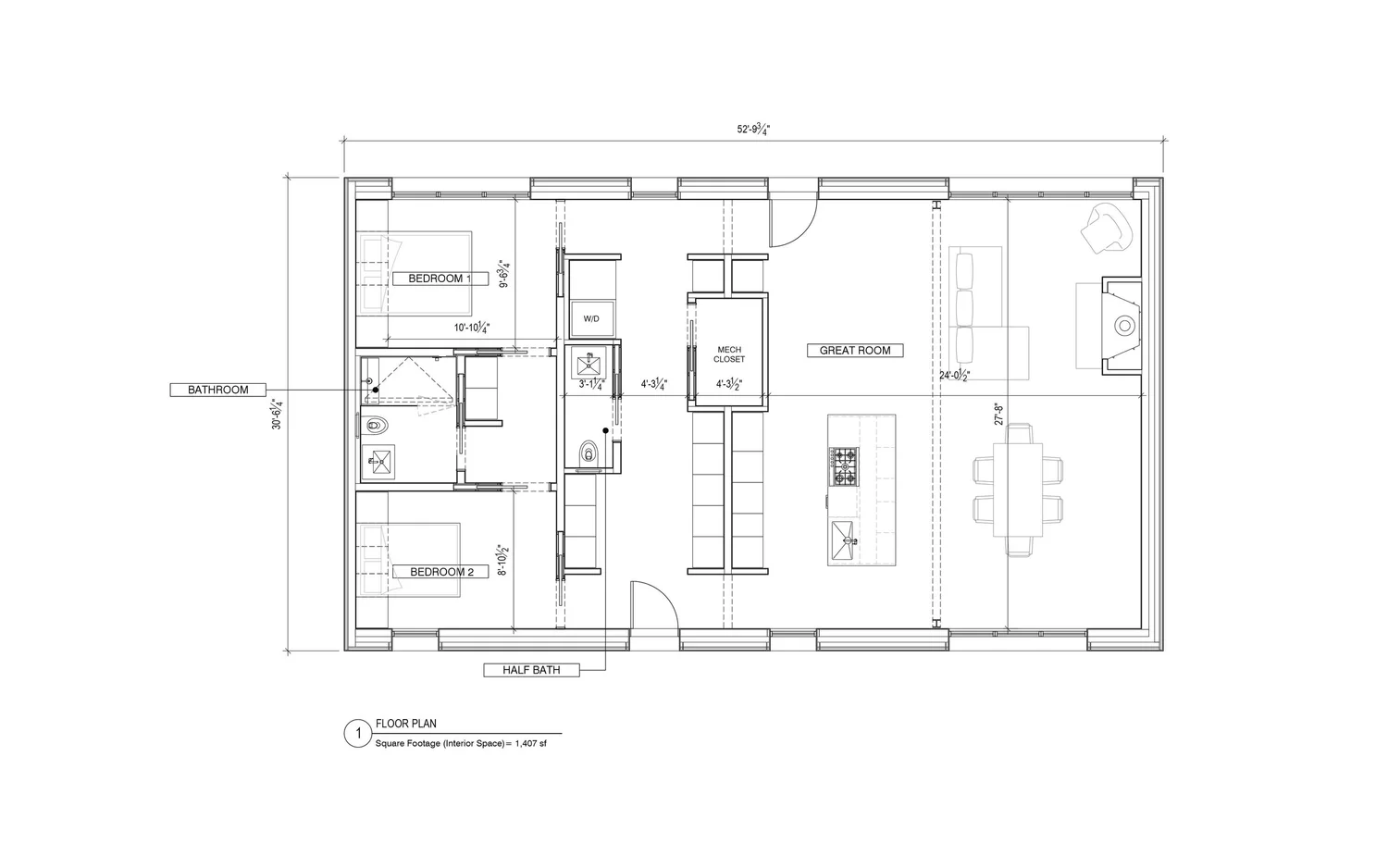 2 Bedroom 1.5 Bath A thumbnail 2