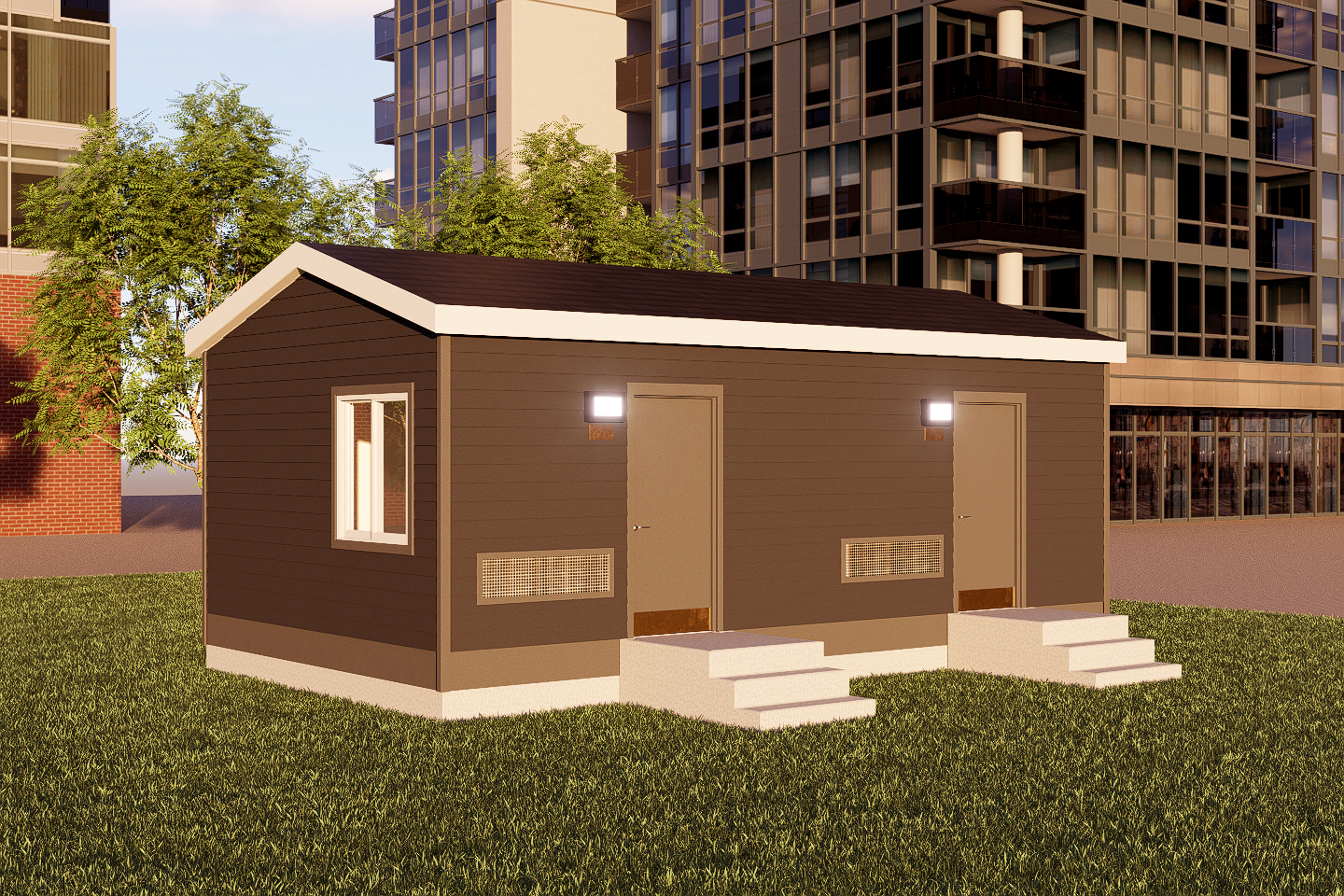 Emergency Sleeping Cabin – California State Contract by Irontown Homes