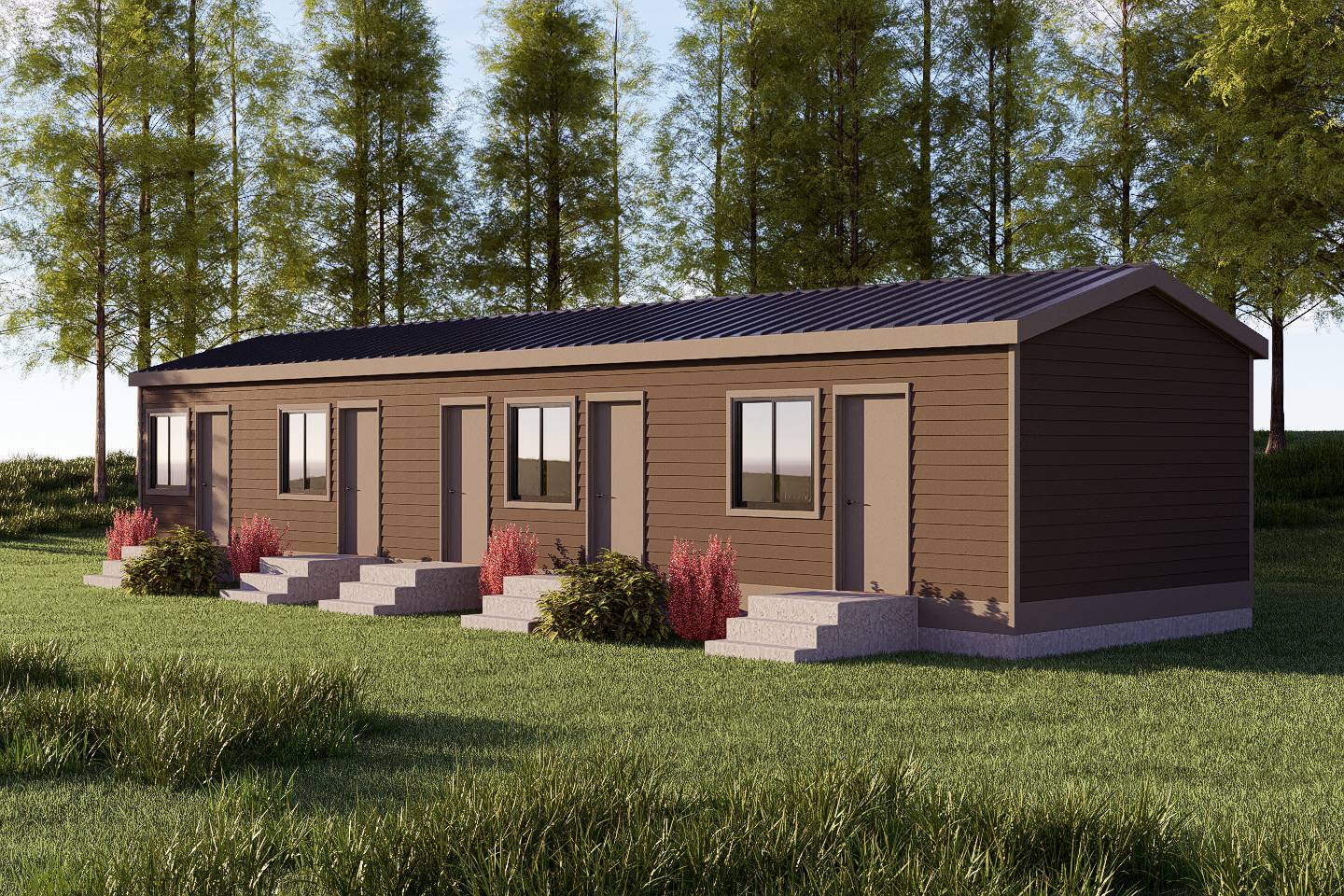 Employee Housing – Oasis – Fourplex by Irontown Homes