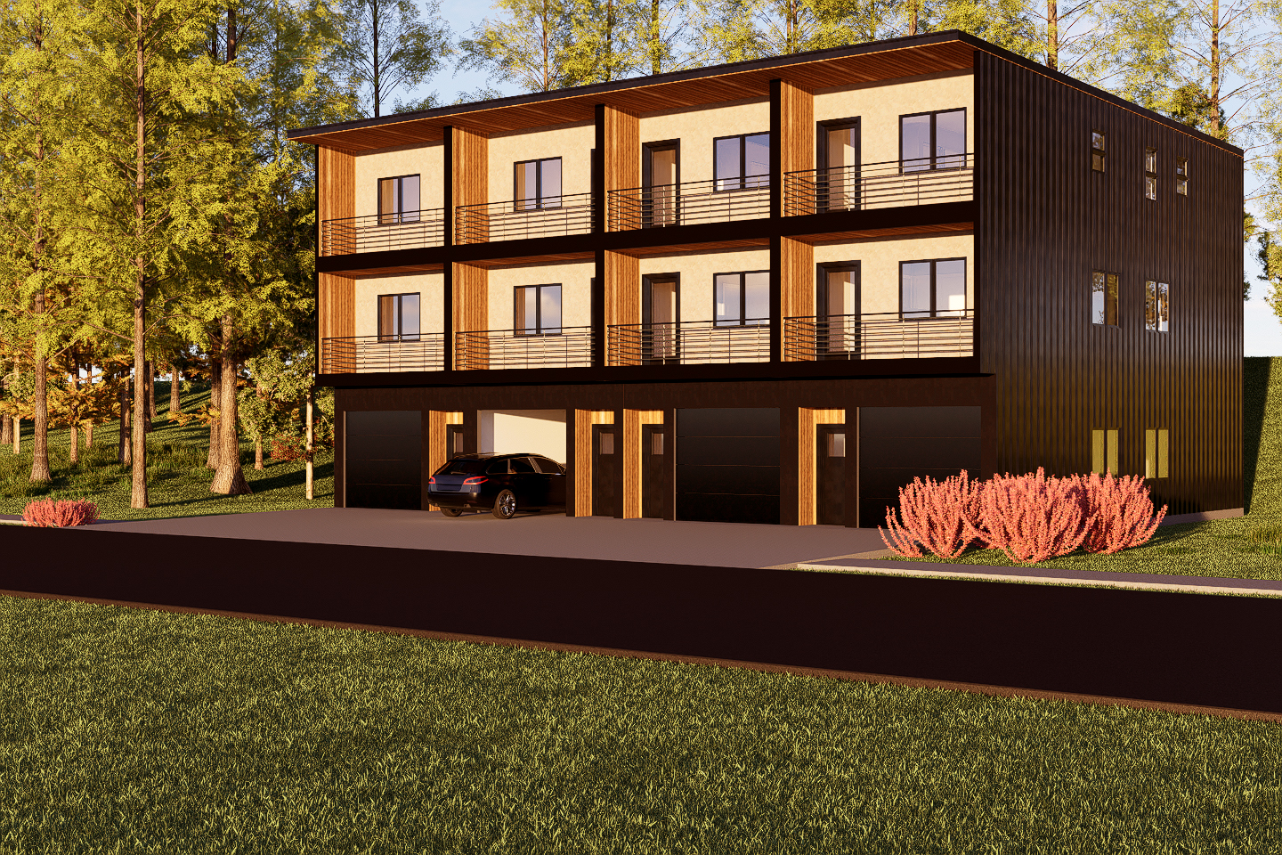 Townhome – Berkeley 2 Fourplex by Irontown Homes