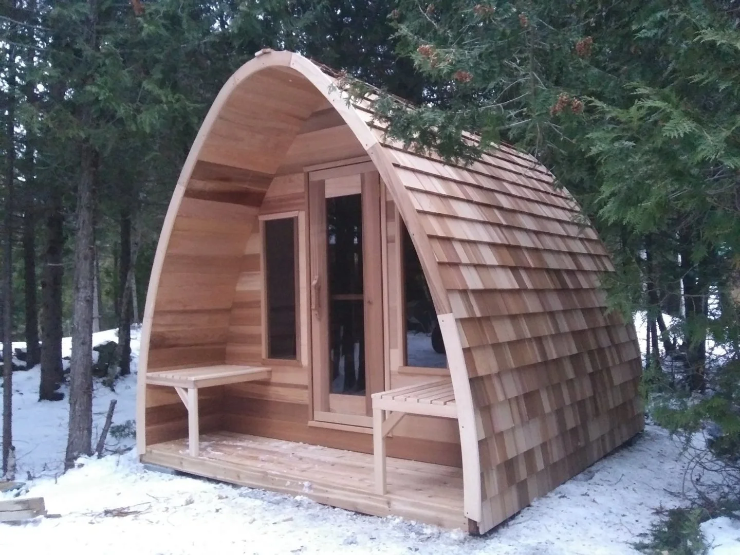 7’ Red Cedar pOD Sauna by Lekker Studio