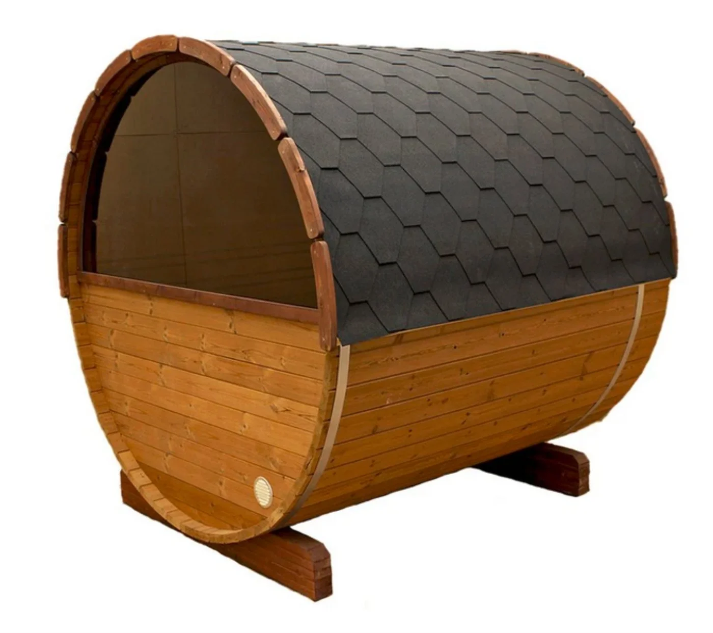 8’ thermowood scenic view barrel Sauna (extra wide) thumbnail 6