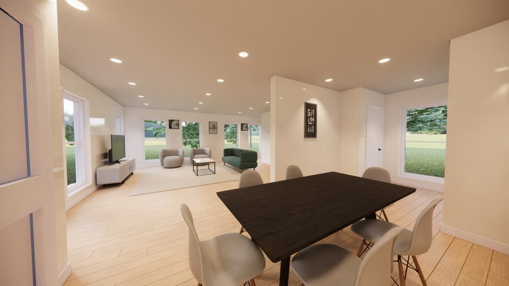 3 Bedroom 2 Storey Family Style Wood Modular Home thumbnail 3