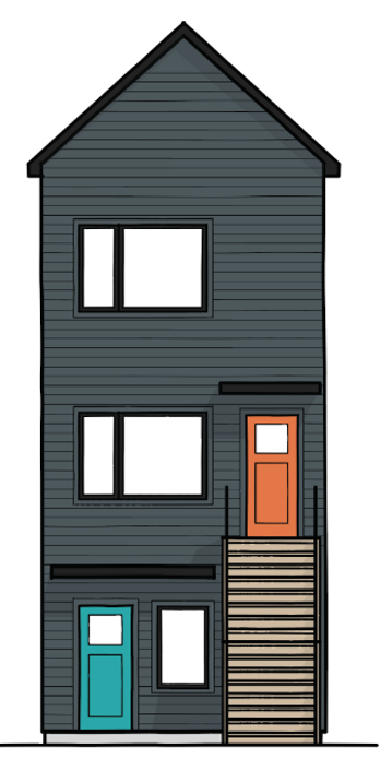 Duo Stacked Duplex by Module Housing