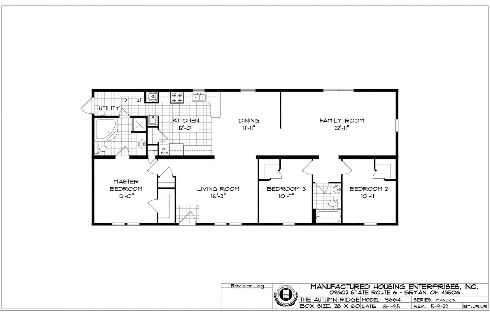 Autumn Ridge Ranch Double Wide Mobile Home – 28 x 60 by Next Modular