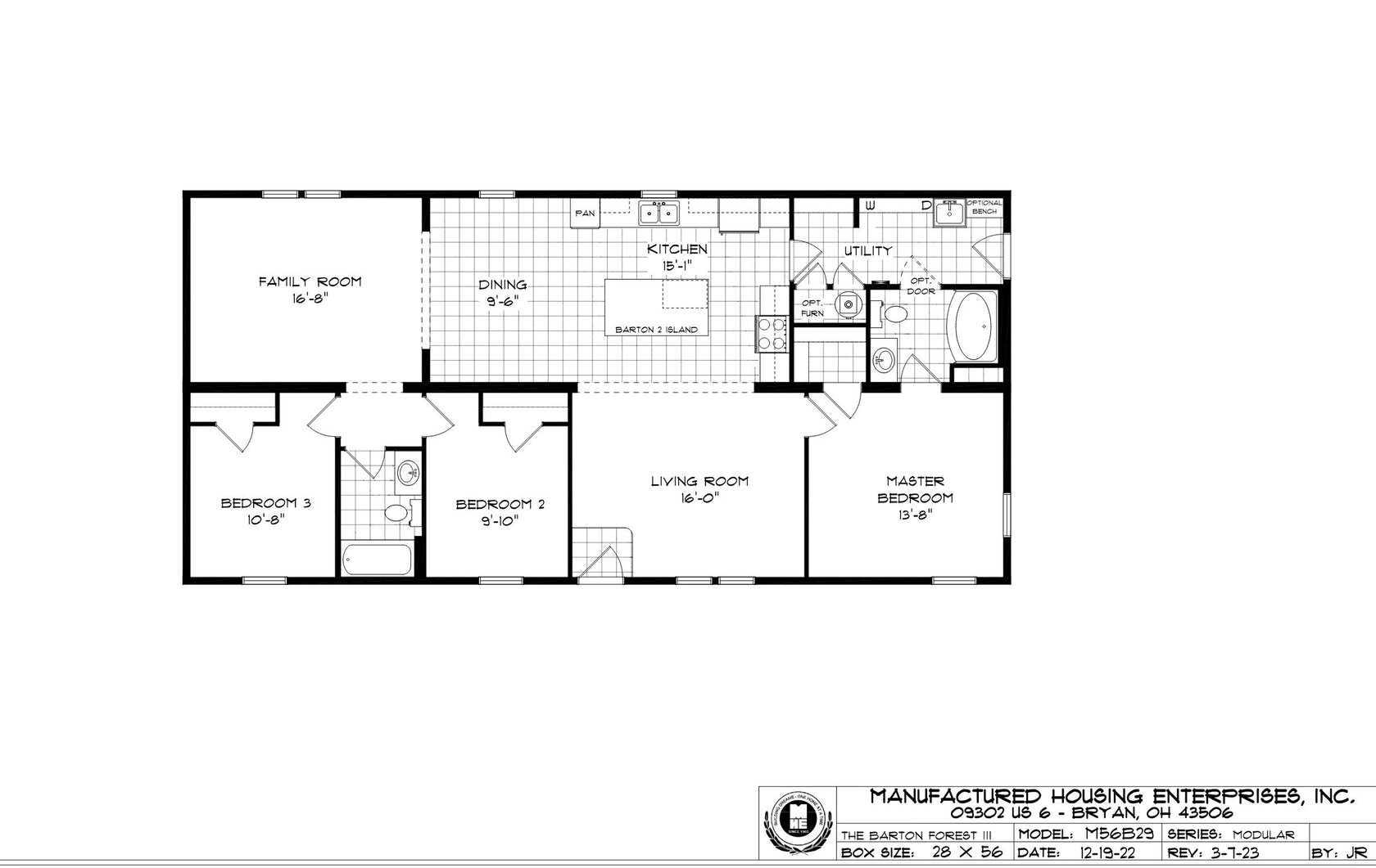 Barton Forest III Ranch Modular Home by Next Modular