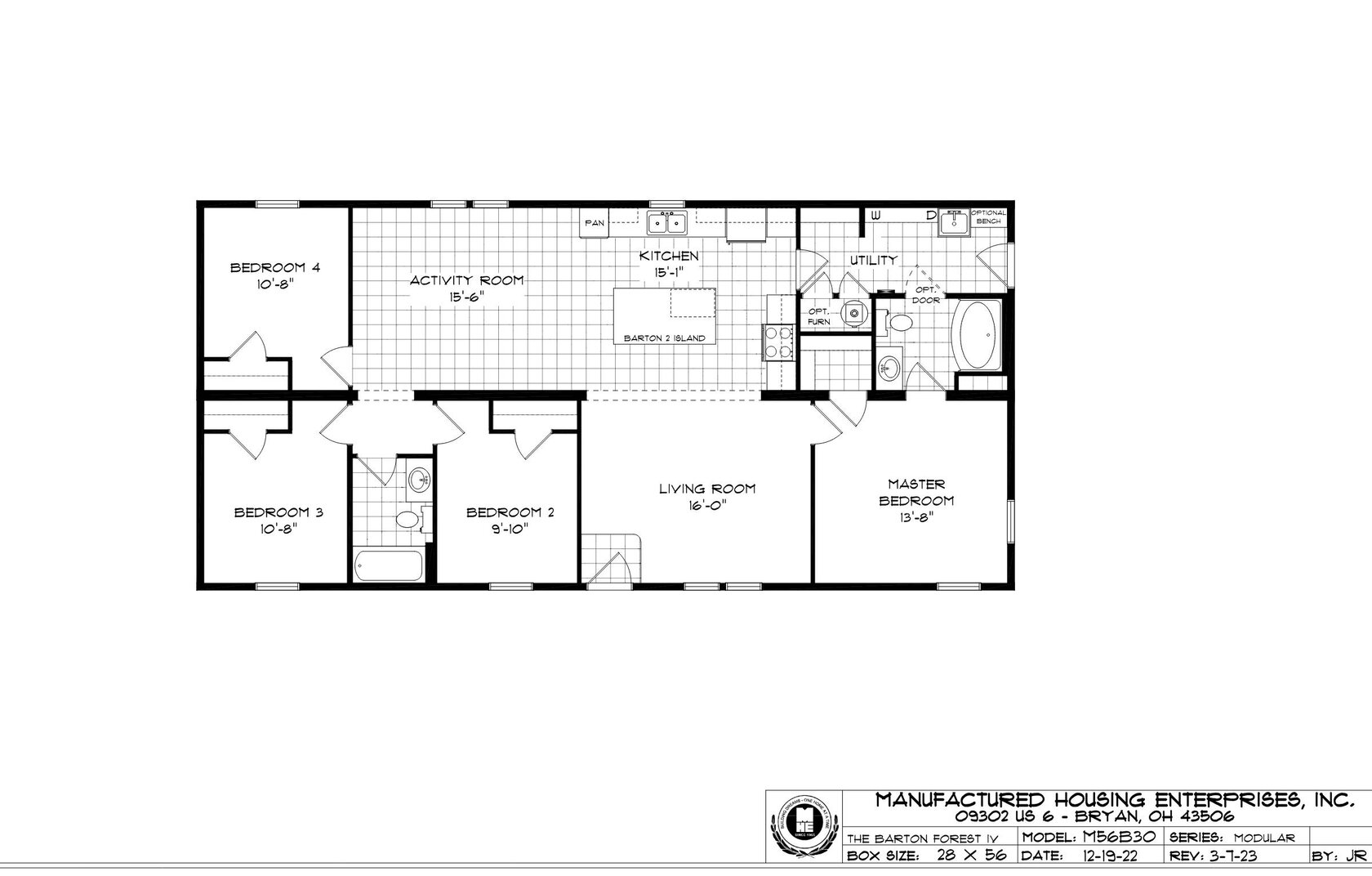 Barton Forest IV Ranch Modular Home by Next Modular