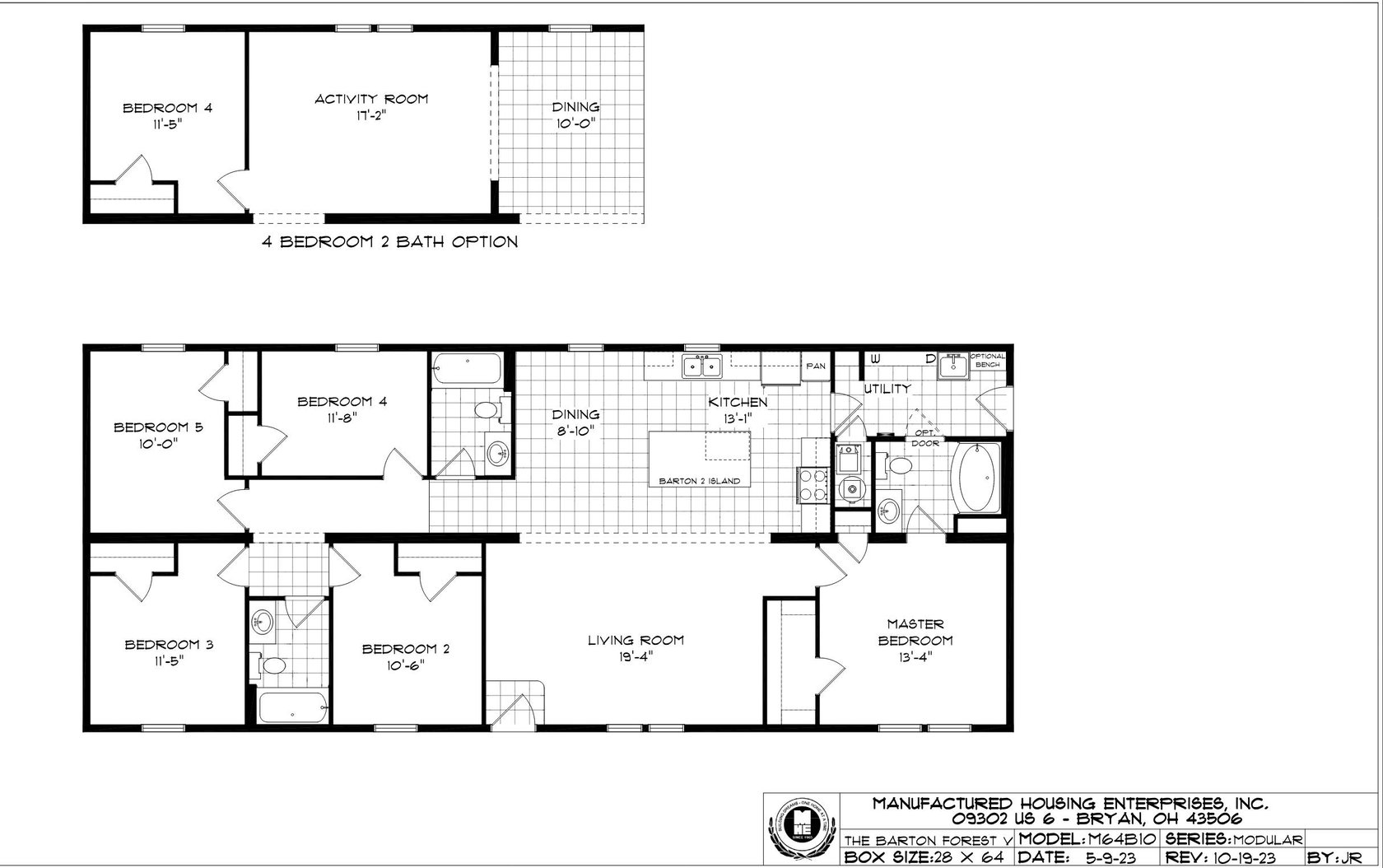 Barton Forest V Ranch Modular Home by Next Modular