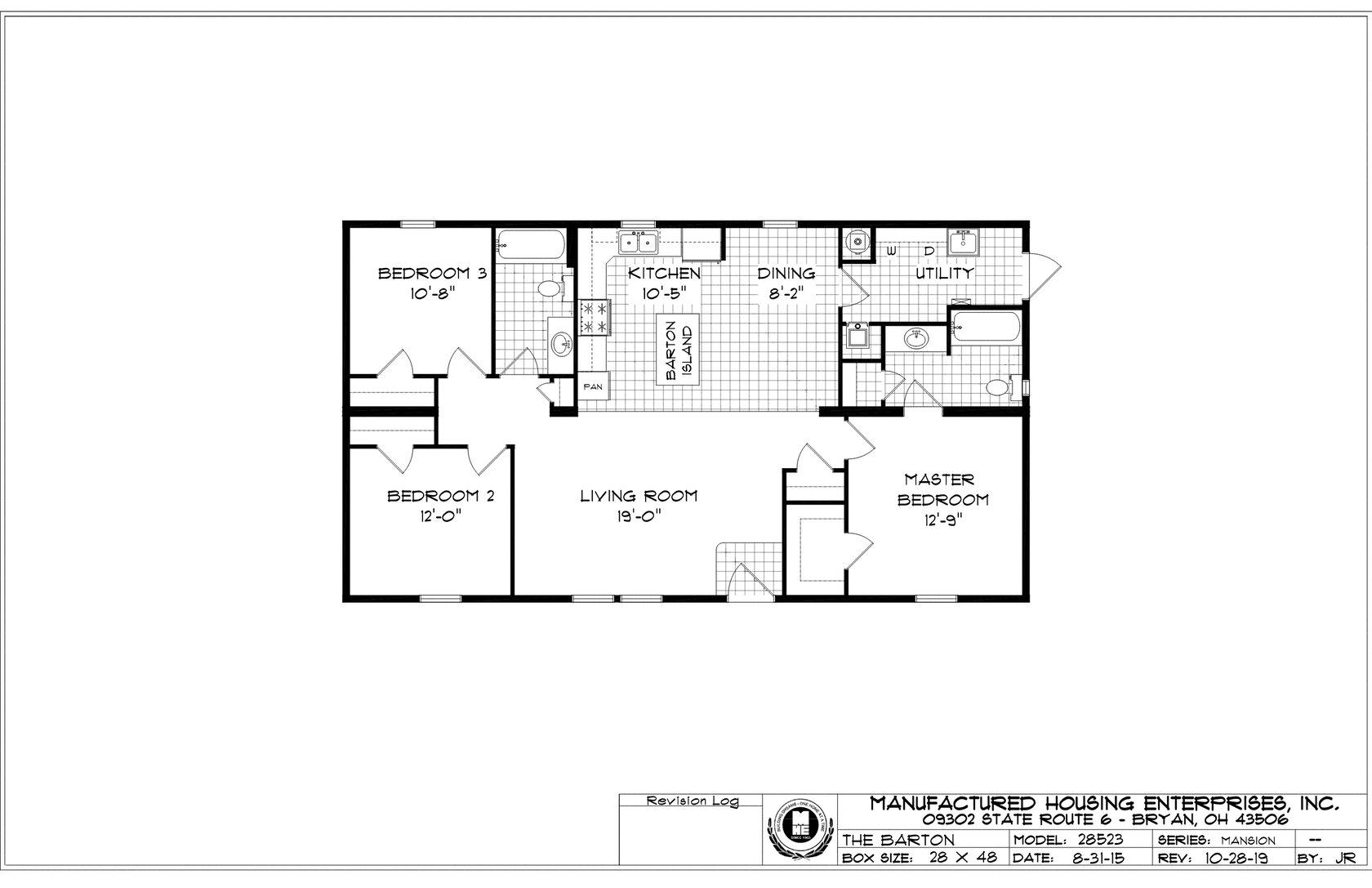 Barton Ranch Double Wide Mobile Home – 28 x 48 by Next Modular