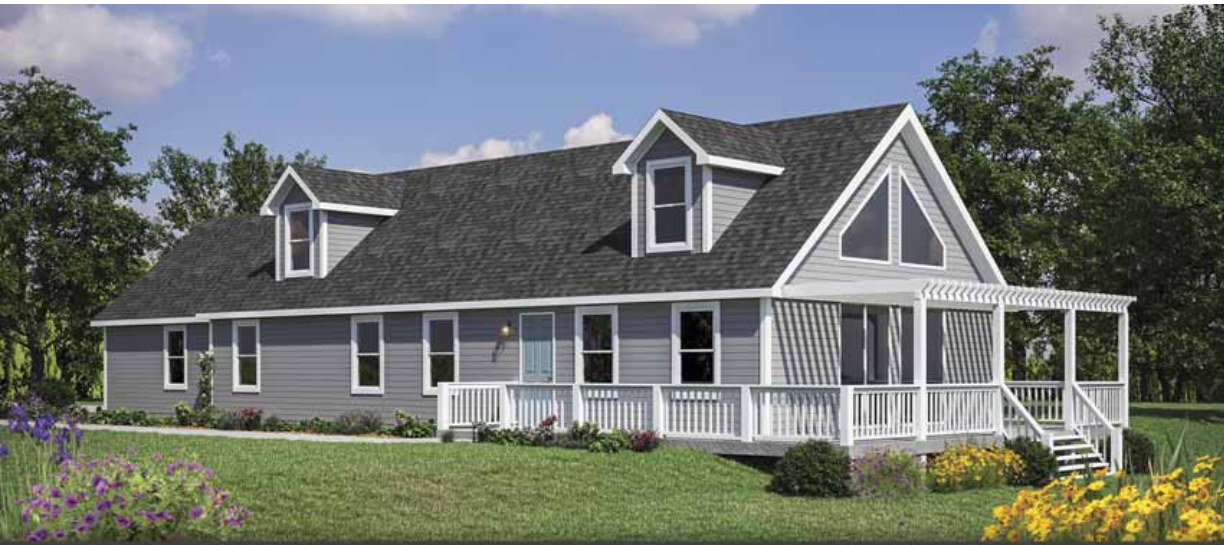 Beach House Cape Cod Modular Home (Unfinished 2nd Floor) by Next Modular