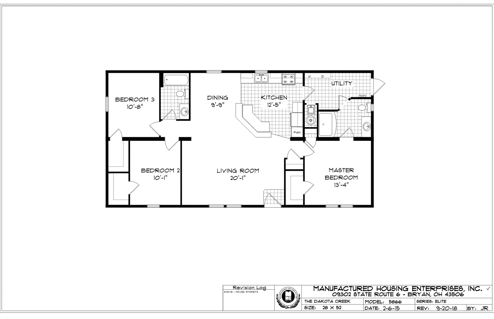 Dakota Creek Ranch Double Wide Mobile Home – 28 x 52 by Next Modular