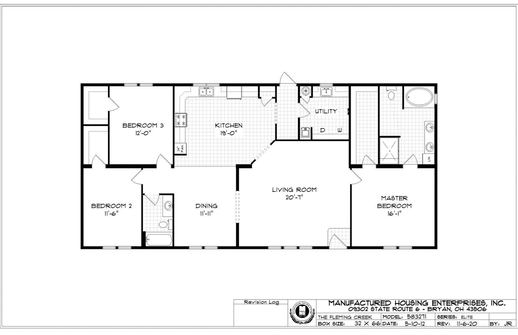 Fleming Creek Ranch Double Wide Mobile Home – 32 x 66 by Next Modular