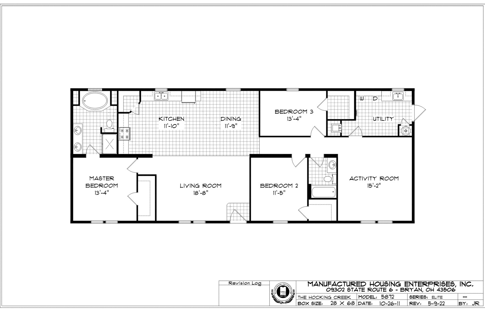 Hocking Creek Ranch Double Wide Mobile Home – 28 x 68 by Next Modular