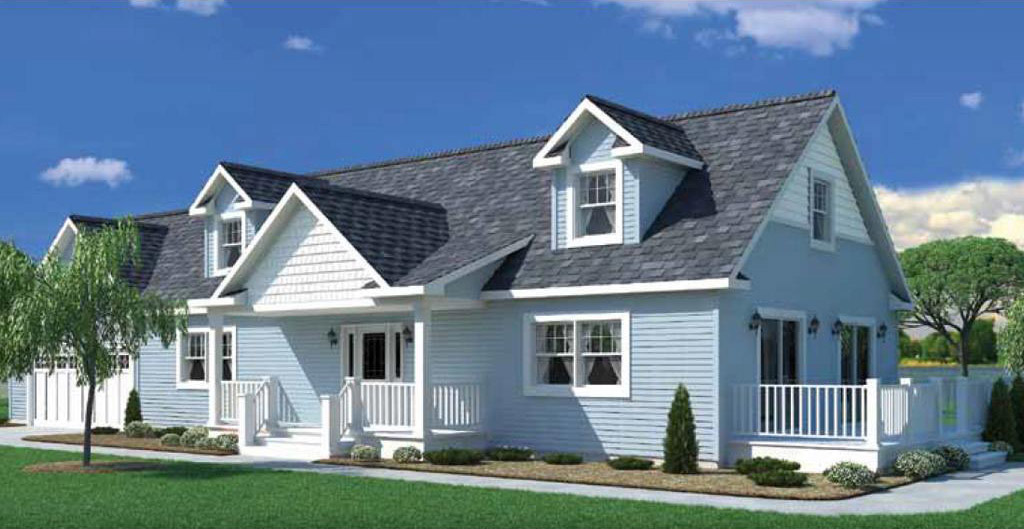 Lakeview 48 Cape Cod Modular Home (Unfinished 2nd Floor) by Next Modular