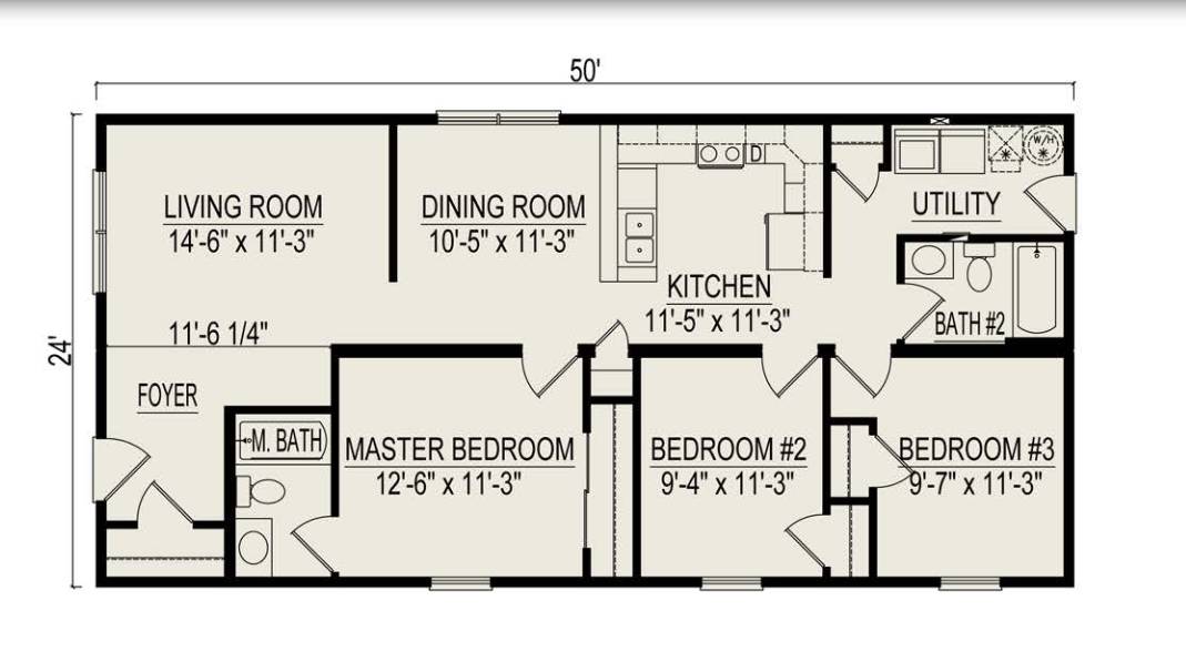 Manhattan II Ranch Modular Home thumbnail 2