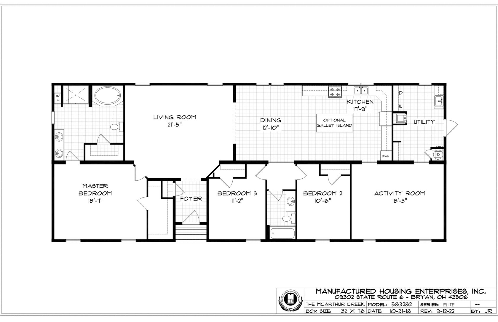 Mcarthur Creek Ranch Double Wide Mobile Home – 32 x 76 by Next Modular