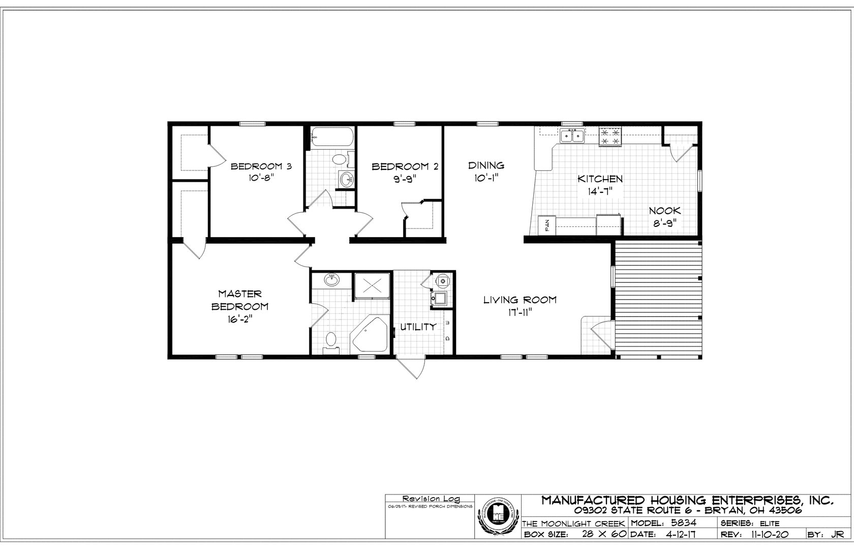 Moonlight Creek Ranch Double Wide Mobile Home – 28 x 60 by Next Modular
