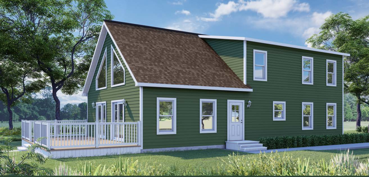 Mountainview II Cape Cod Modular Home (Finished 2nd Floor) by Next Modular