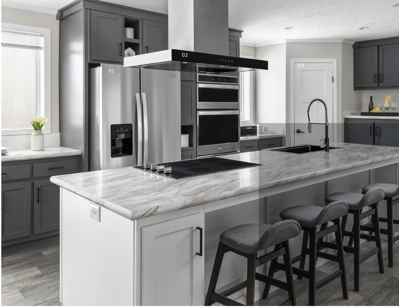 Orchid C415 Ranch Double Wide Mobile Home – 28 x 64 by Next Modular