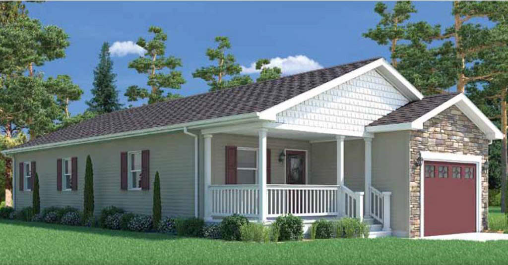 Remington Ranch Modular Home – Includes Garage & Porch by Next Modular