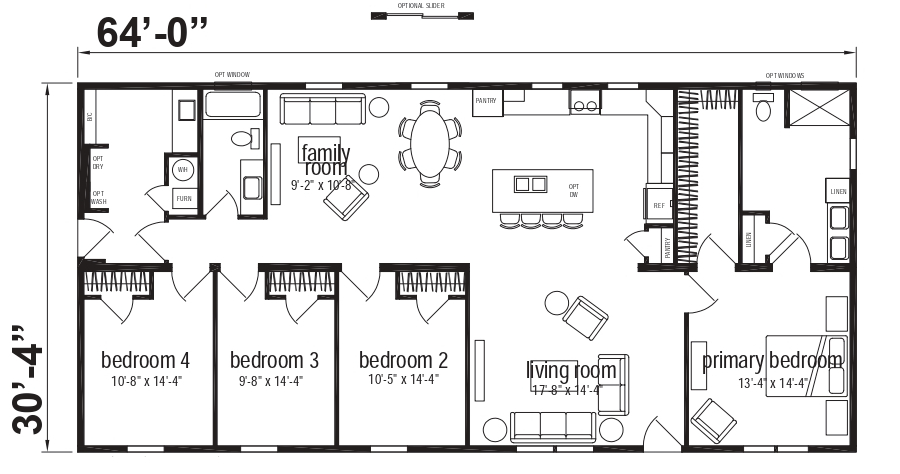 Shale Ranch Double Wide Mobile Home – 32 x 64 by Next Modular