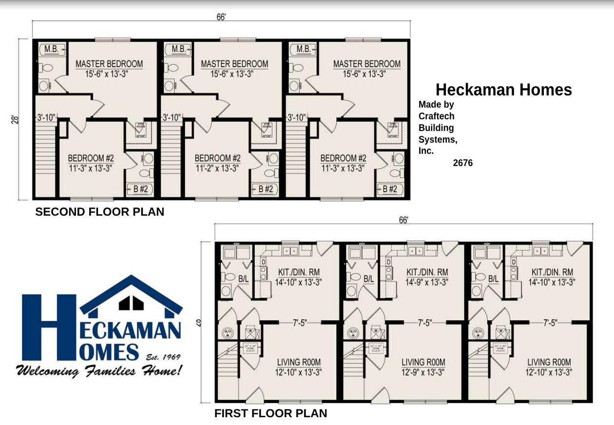 Townhouse II Triplex Two Story Modular Home by Next Modular