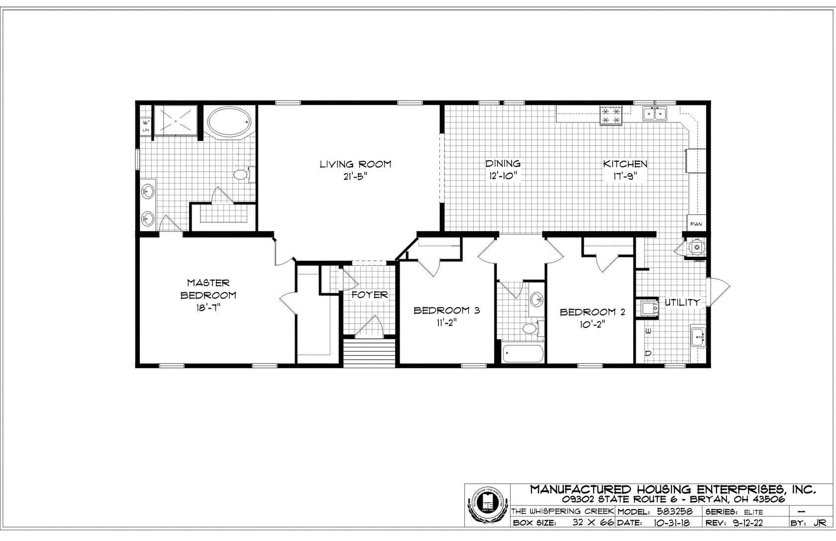 Whispering Creek Ranch Double Wide Mobile Home – 32 x 66 thumbnail 8