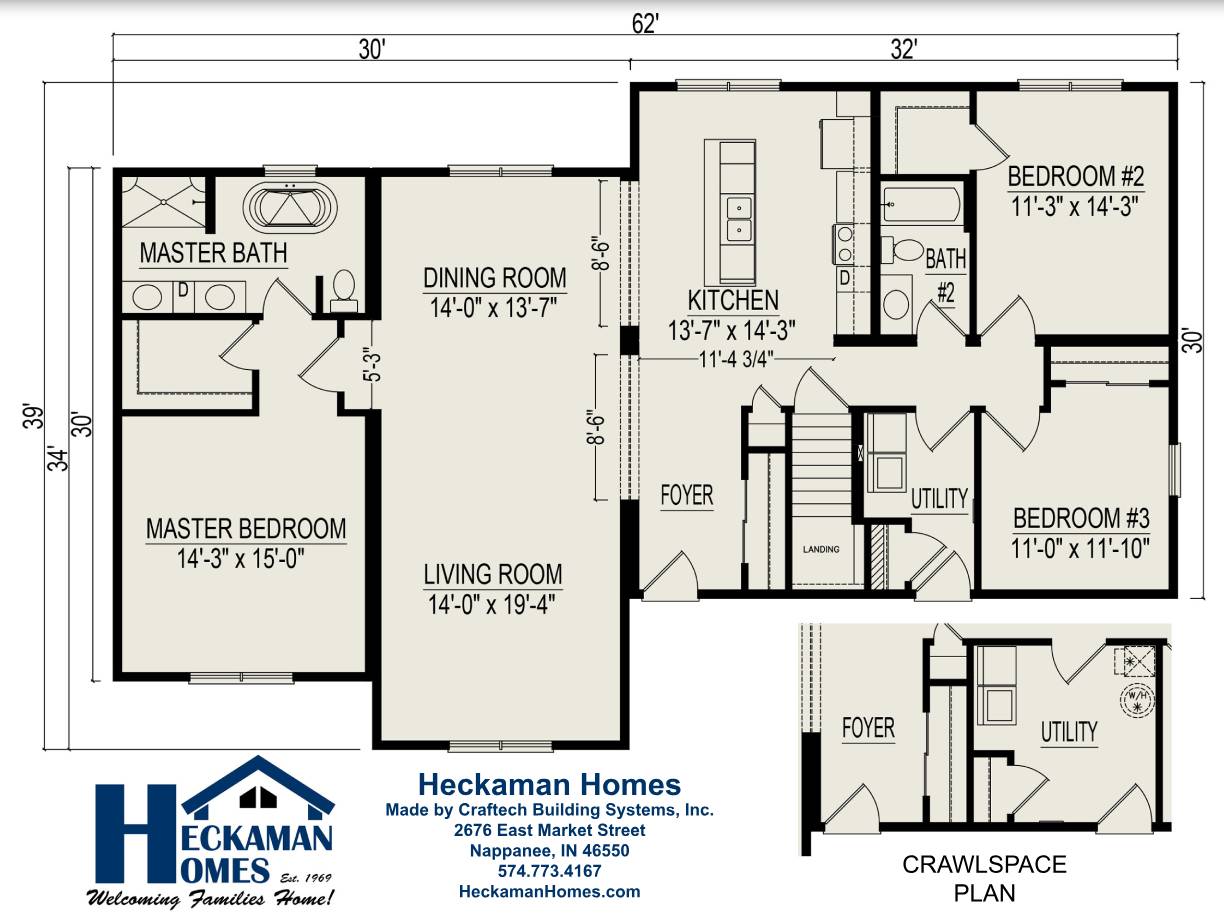 Wilkes-Barre Ranch Modular Home thumbnail 2