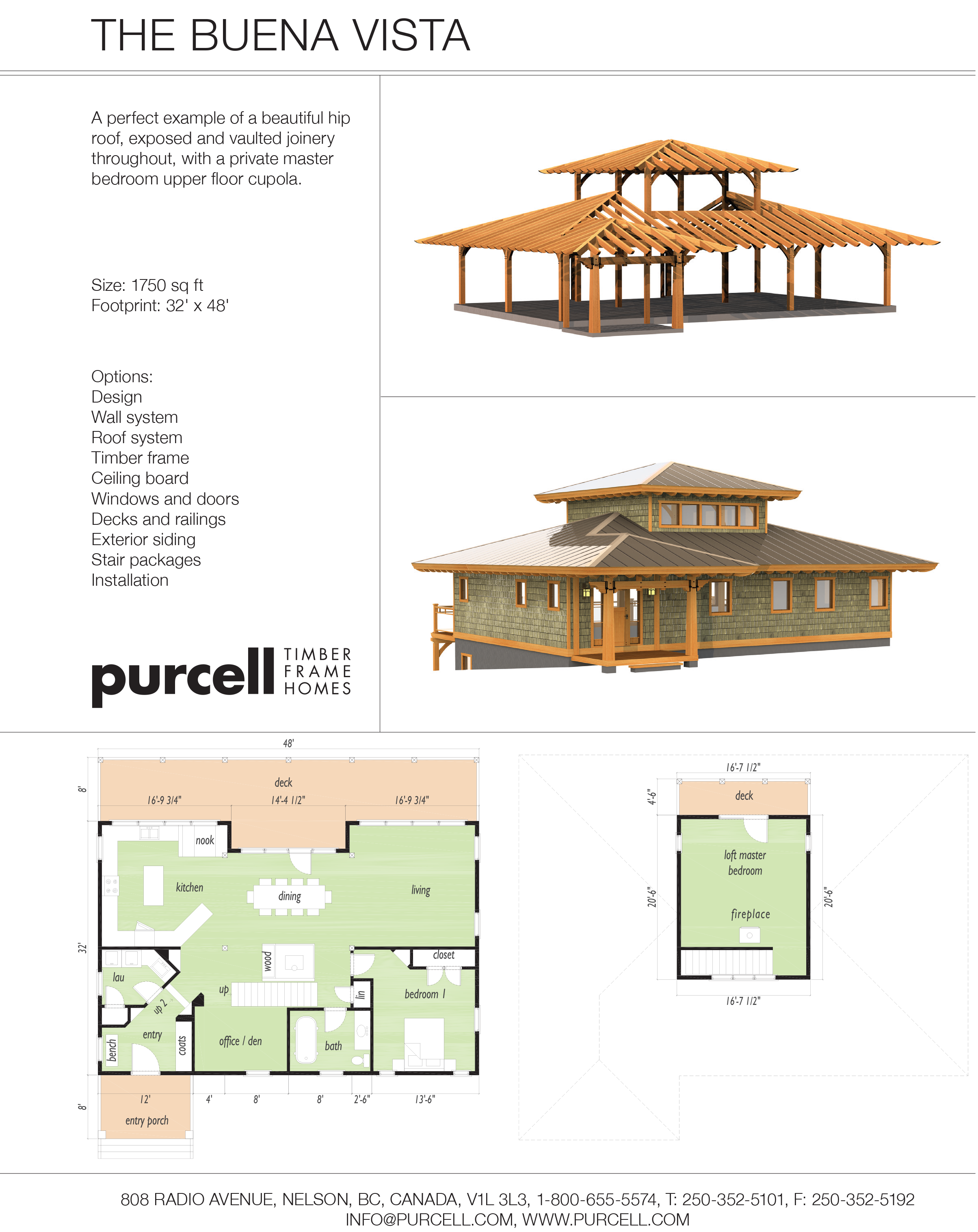 THE BUENA VISTA by Purcell Timber Frame Homes