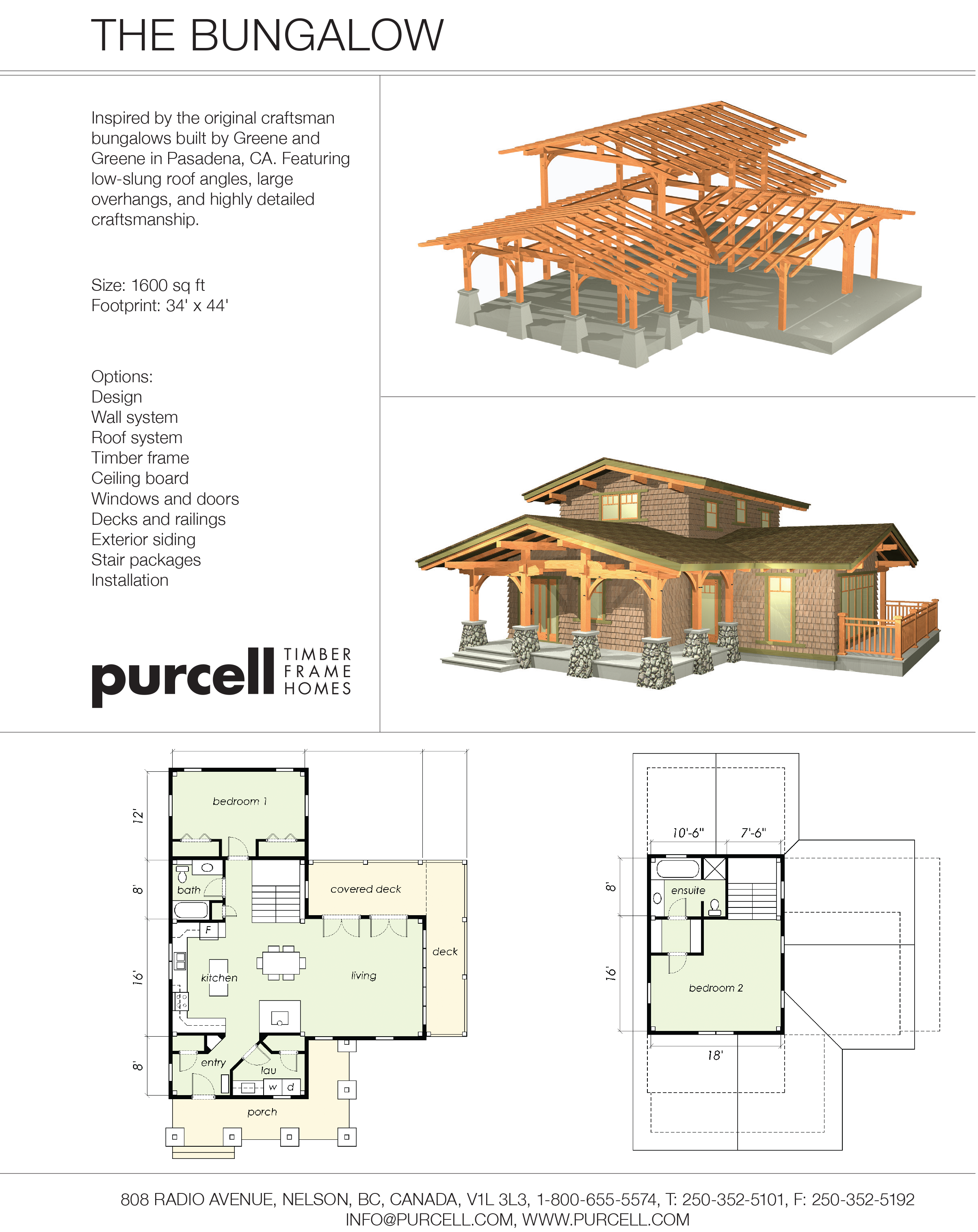THE BUNGALOW by Purcell Timber Frame Homes