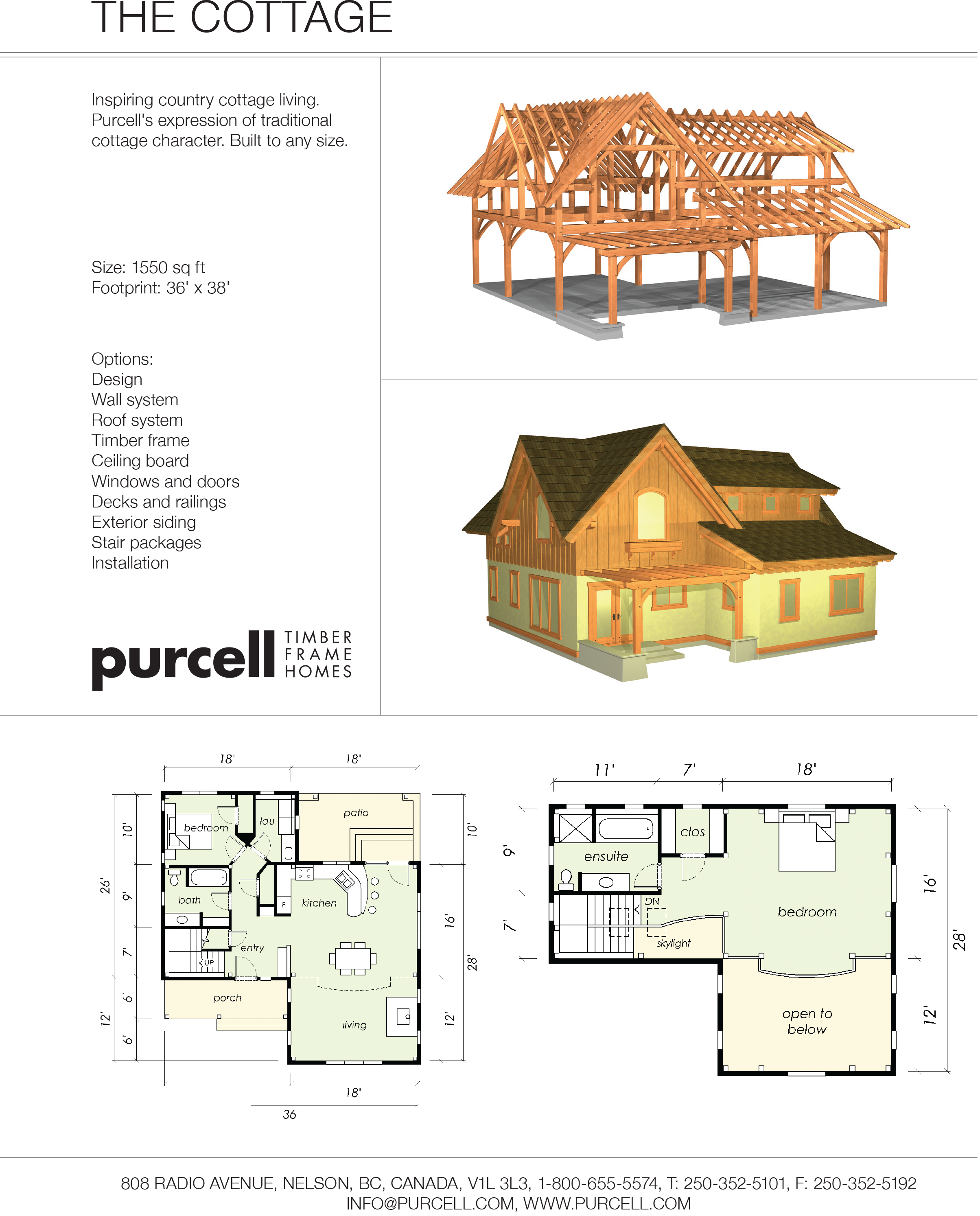THE COTTAGE by Purcell Timber Frame Homes