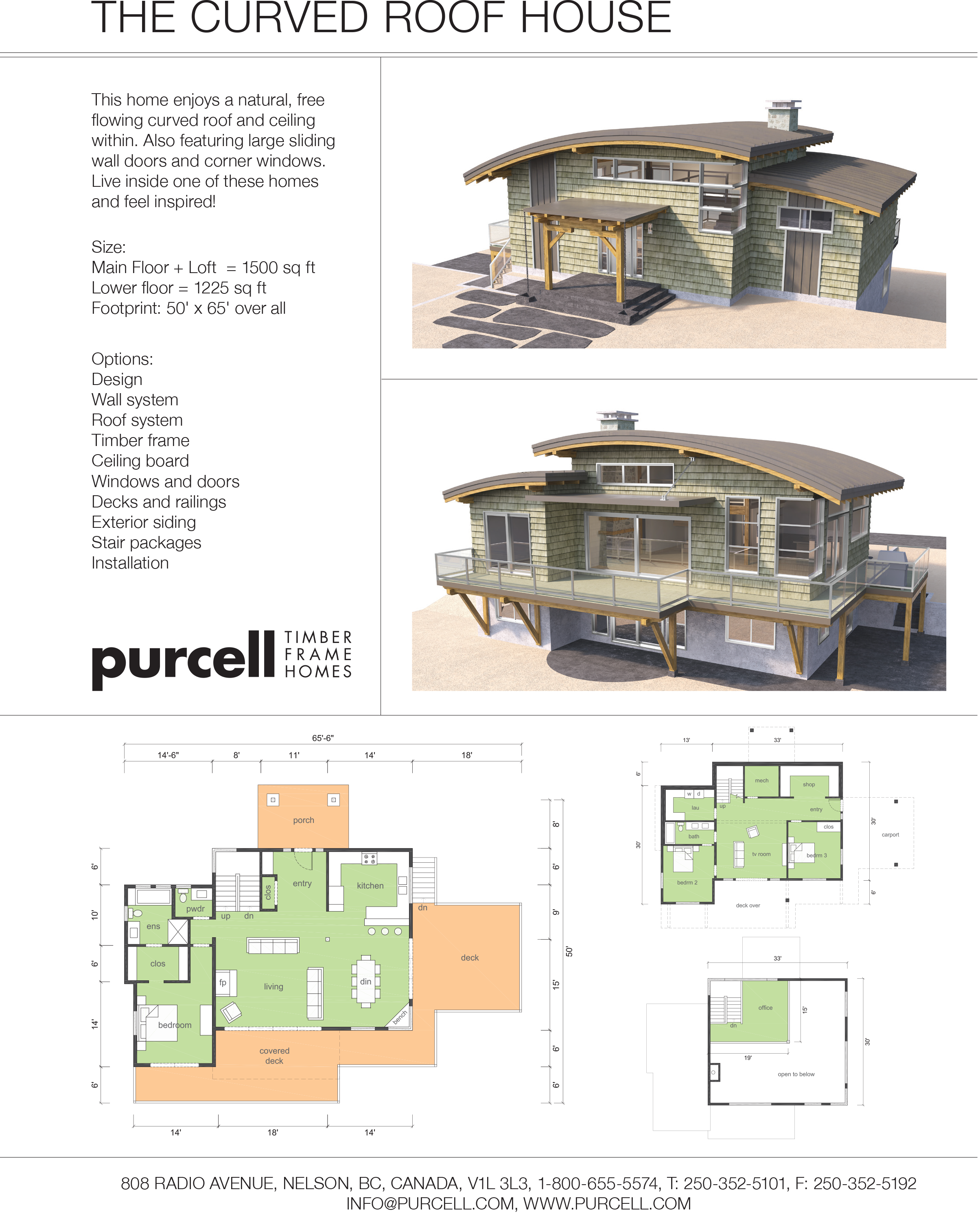 THE CURVED ROOF HOUSE by Purcell Timber Frame Homes