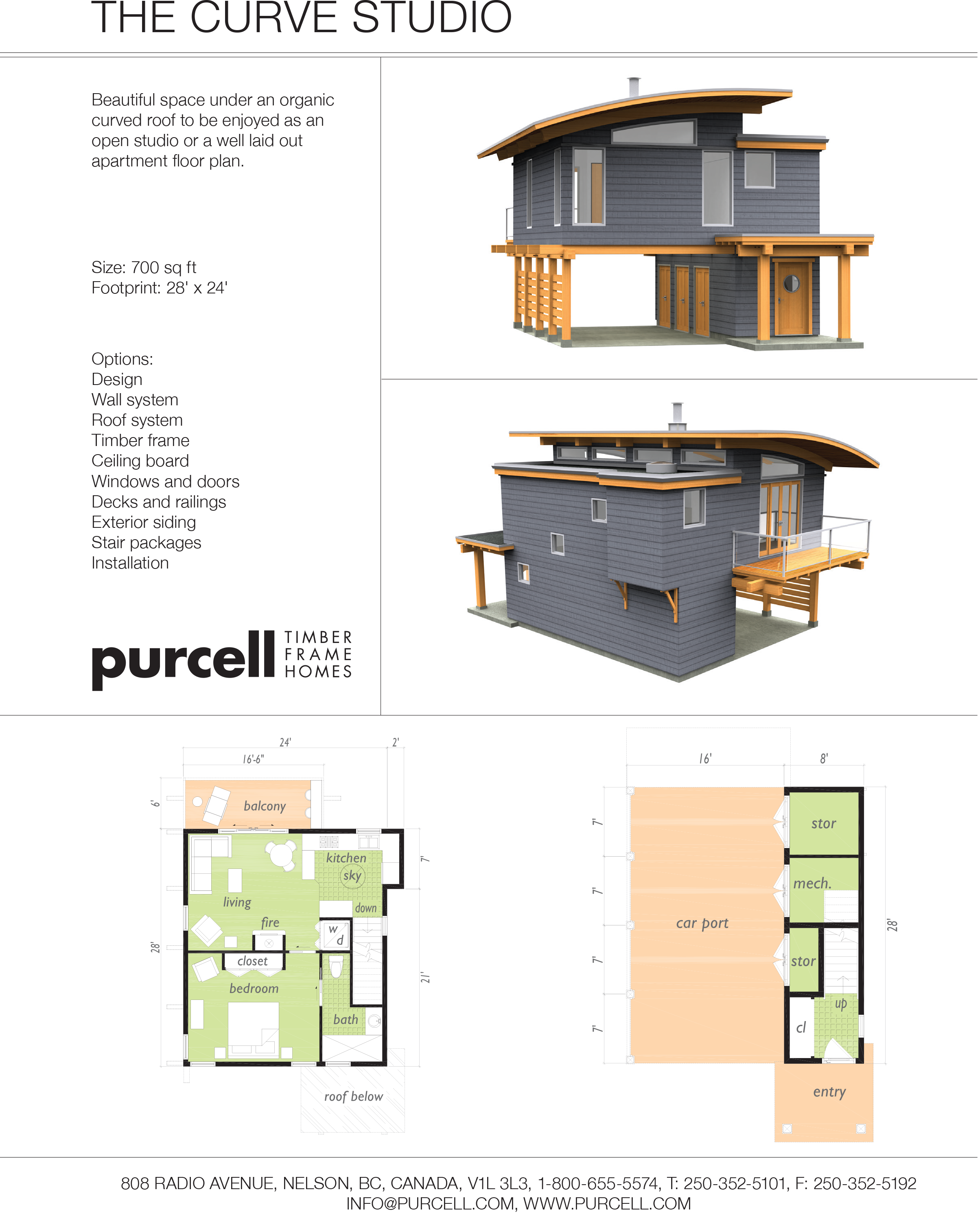 THE CURVE STUDIO by Purcell Timber Frame Homes