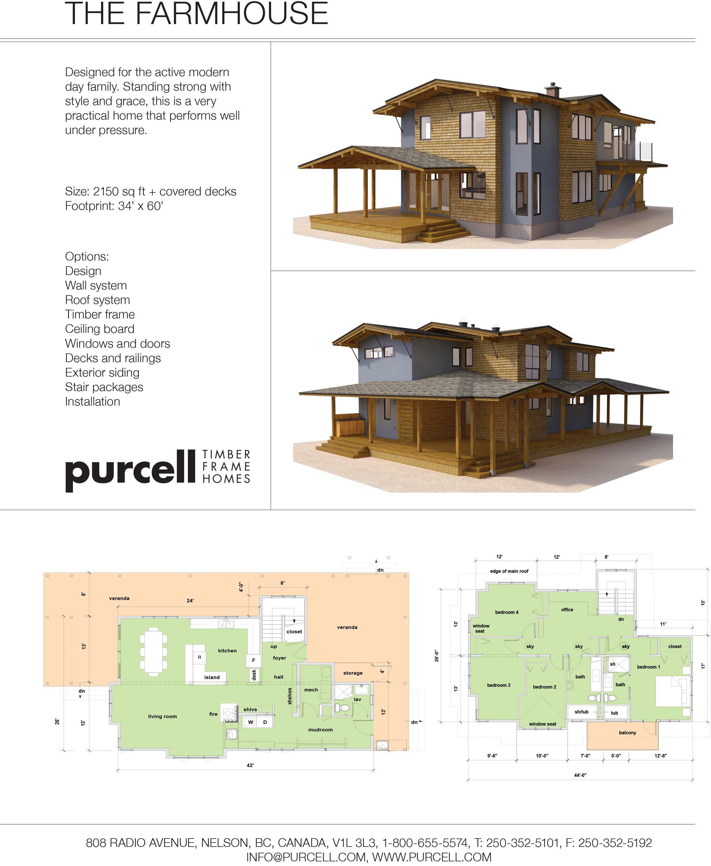 THE FARMHOUSE by Purcell Timber Frame Homes