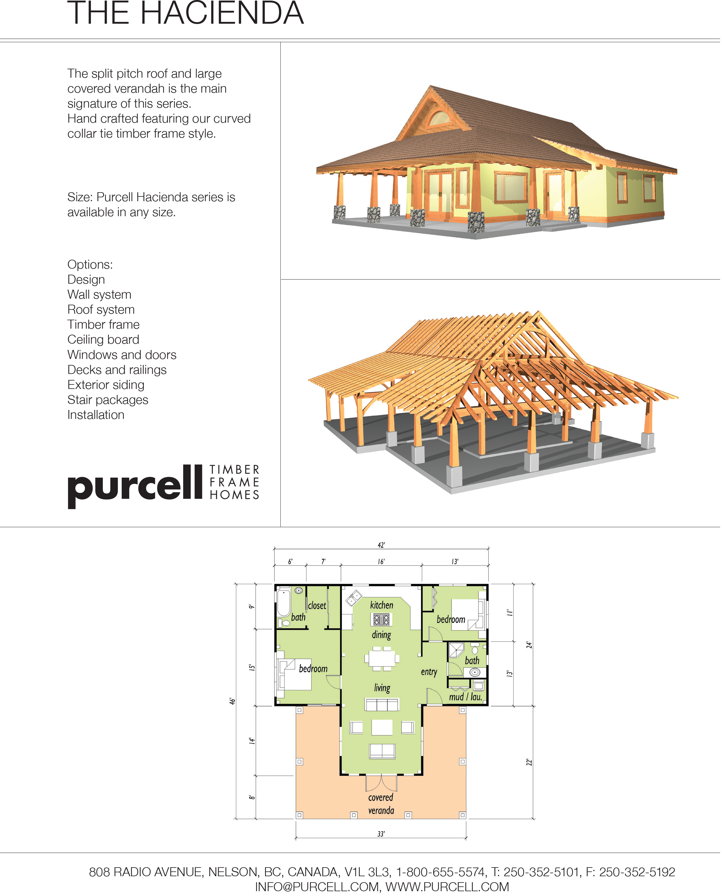 THE HACIENDA by Purcell Timber Frame Homes