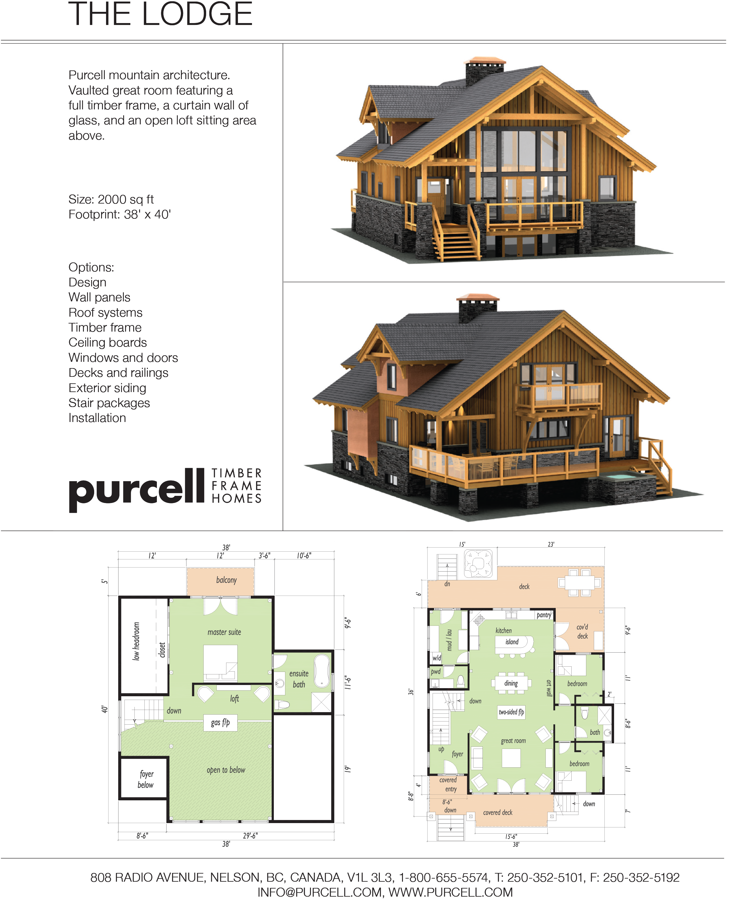 THE LODGE by Purcell Timber Frame Homes