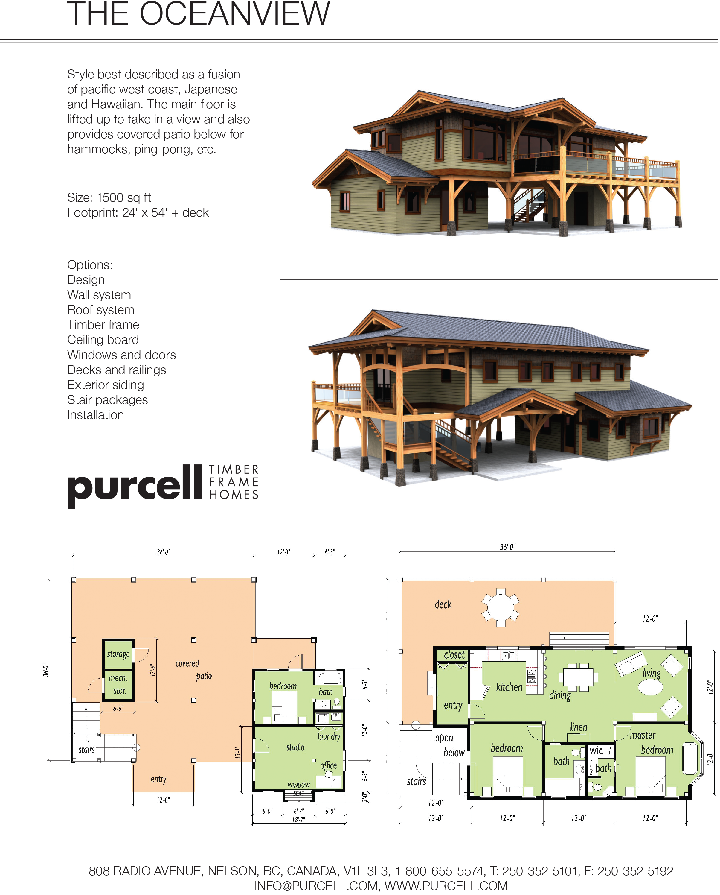 THE OCEANVIEW by Purcell Timber Frame Homes
