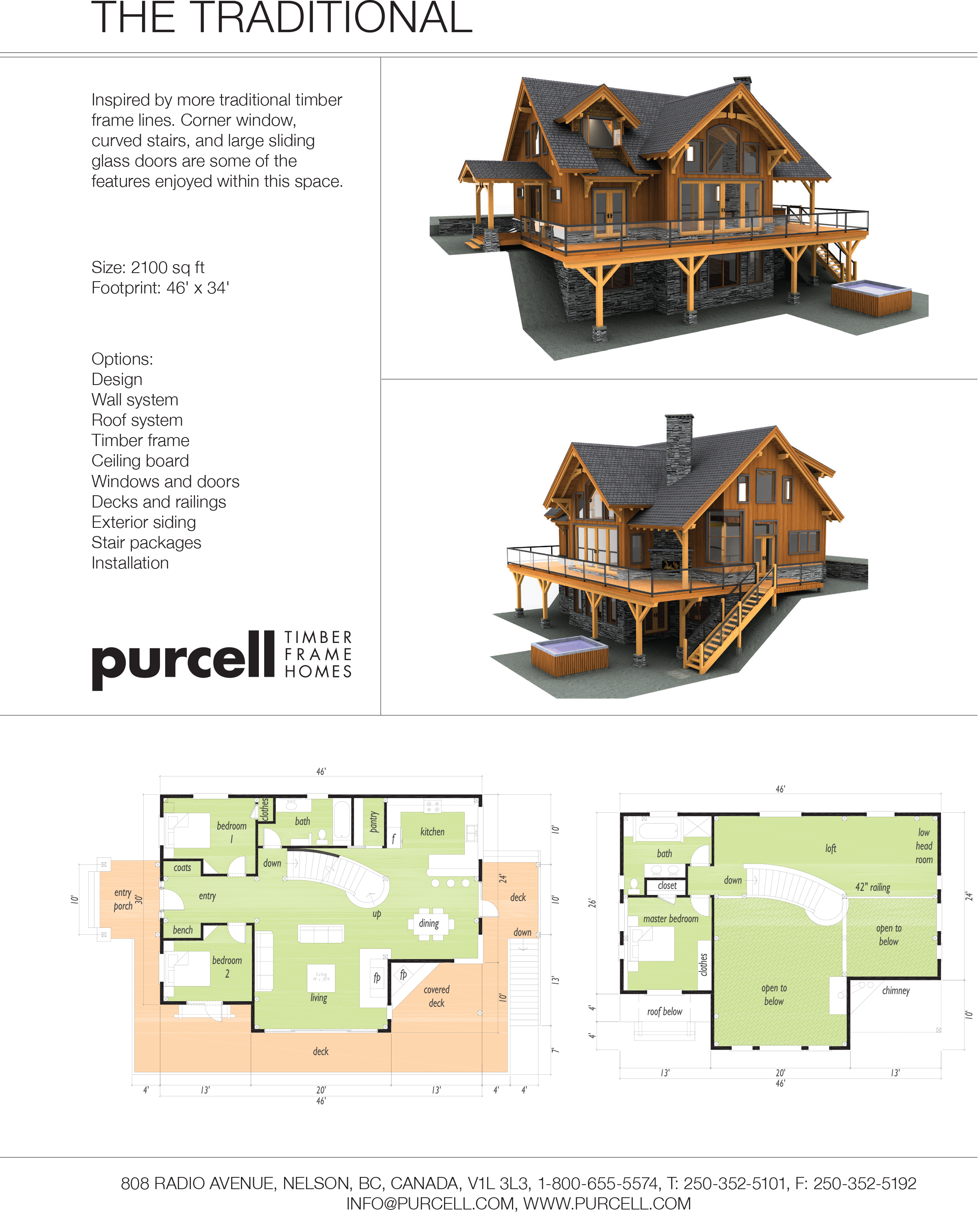 THE TRADITIONAL by Purcell Timber Frame Homes